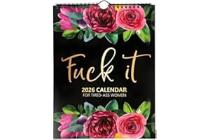 2026 Calendar for Tired-Ass, Fu-ck It Calendar, Tired Women Wall Calendar 2026, Funny Home Office Wall Calendar, Funny Swear 