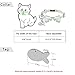 Didog Pretty Breakaway Cat Collars with Fish Shaped ID Tags,Bow-Tie Cat Collar Charms for Kitten Small Dogs,Red