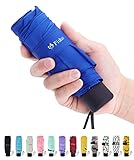 Fidus Ultra light Mini Compact Travel Umbrella – Windproof Portable Parasol Sun & Rain Outdoor Golf Umbrella With 95% UV Protection for Women Men Kids-dark blue