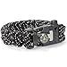 Paracord Survival Bracelet with Fire Starter, Compass -Outdoor LIFE SAVING TOOLS- Stainless Steel Scraper, Whistle Buckle, 550lb Milspec Reflecive Cord + 100% Guaranteed