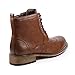 Metrocharm MC002 Men's Lace up Wing Tip Formal Dress Casual Fashion Boots (10.5, Brown)