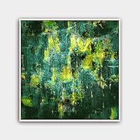 Framed Canvas Wall Art Abstract Color Painting Canvas Prints Home Artwork Decoration for Living Room,Bedroom - 16x16 inches