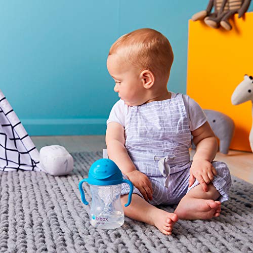 b.box Sippy Cup with Innovative Continuous Flow Weighted Straw Cup
