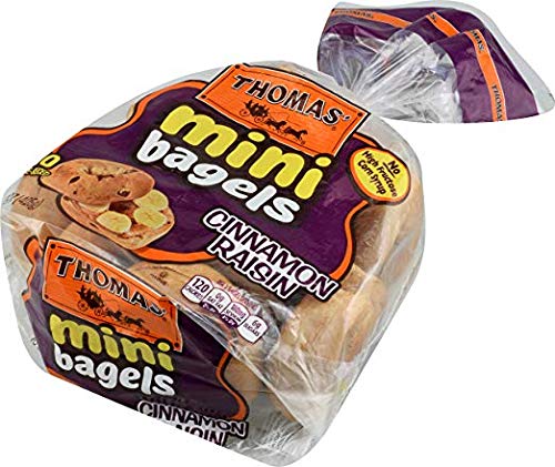 Thomas' Cinnamon Raisin Mini Bagels, 10 ct, 18 oz - 2 Packs