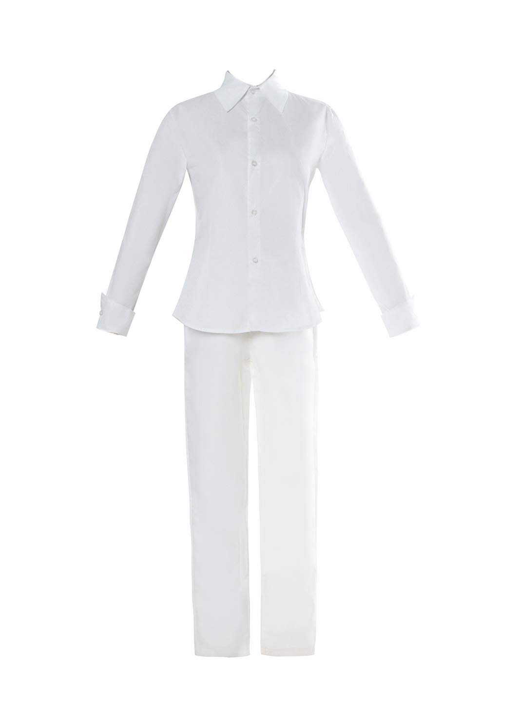 ROLECOS Emma Cosplay Costume The Promised Neverland Outfit White Shirt Skirt Uniform