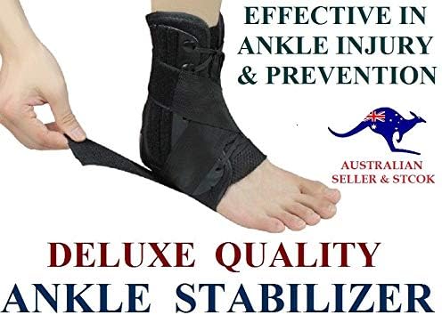 Deluxe Quality Ankle STABILIZER Support Brace Sprain INSTABLITY