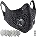 BASE CAMP Dust Pollution Mask Activated Carbon Dustproof Mask with N99 Filters Neoprene Air Pollution Mask for Allergy Woodworking Mowing Construction Running (1, Gray)