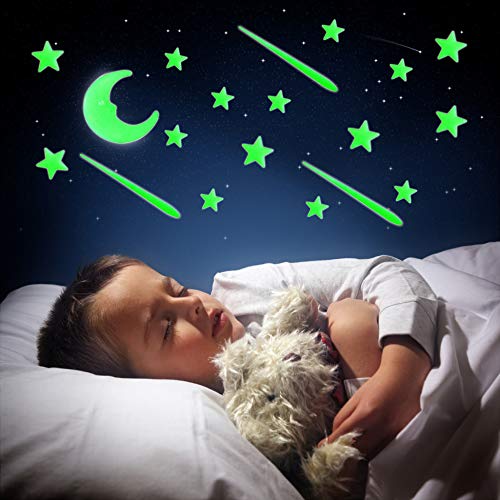 1 Shooting+Stars+Bright+Stickers+Ceiling+Decals+Bedroom