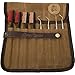 Gun Cleaning Brushes and Picks with Waxed Canvas Tool Roll