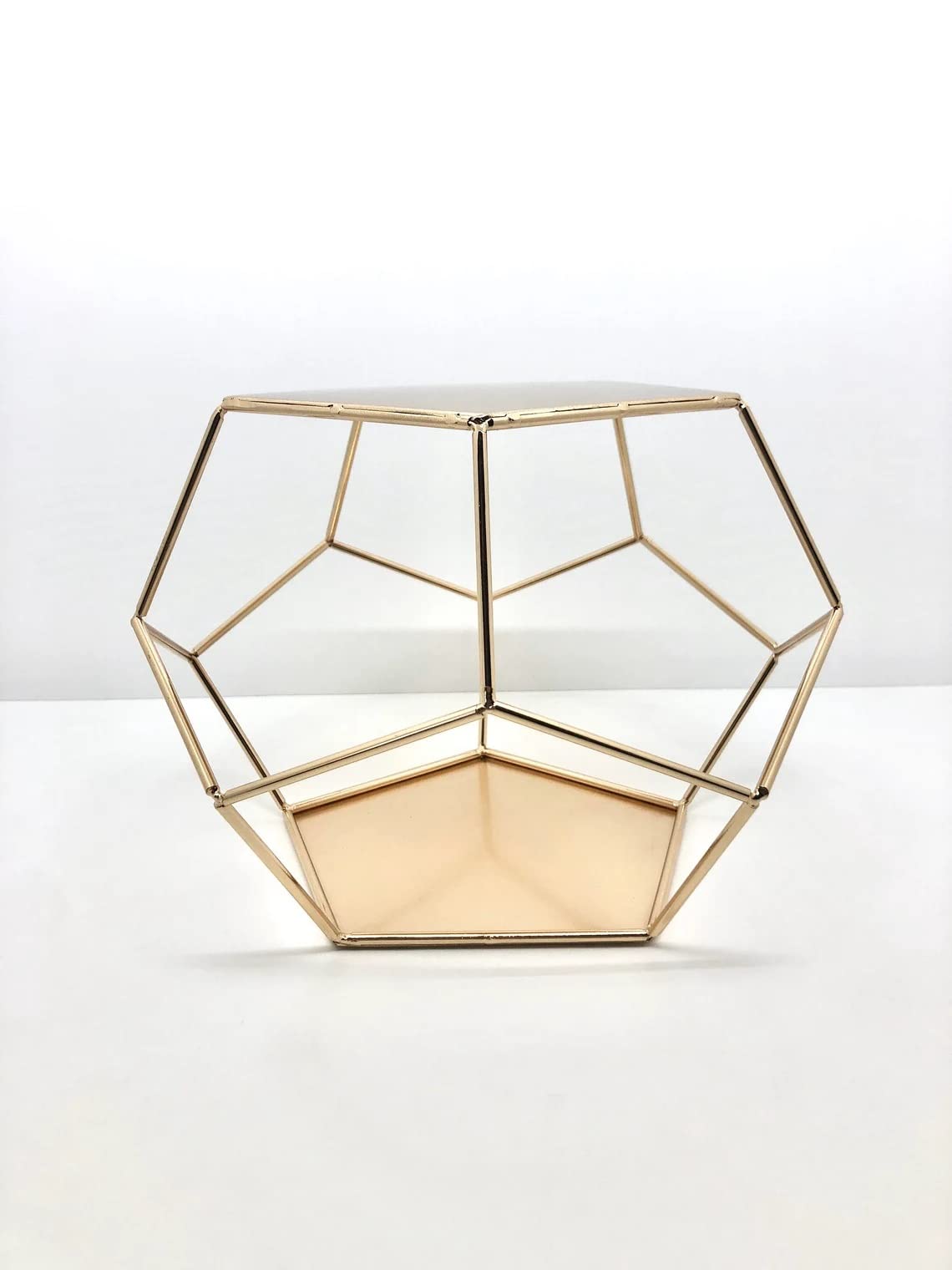 Photo 1 of Noble Foods Pentagon geo Cake Spacer - 7” - Cake Spacer Separator - Cake Stand Gold