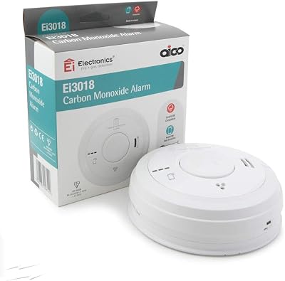Aico Ei3018 Carbon Monoxide Alarm White Electro-Chemical Sensor Audio LINK