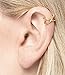 Criss Cross Ear Cuff X Cuff Earring Fake/Faux Cartilage Piercing Sterling Silver Rose/Yellow Gold Filled