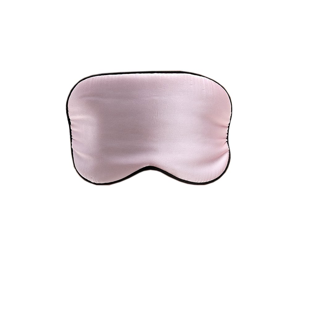 LSHARON 100% Mulberry Silk Sleep Eye Mask Adjustable Soft Sleeping Mask Blindfold for Men & Women for Deep Relaxation Best Eye Shades Eye Mask (Pink)
