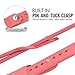 MoKo Apple Watch Band Series 1 Series 2, Soft Silicone Replacement Sports Band for 38mm Apple Watch 2015 & 2016 All Models, Coral (Not fit 42mm Versions)