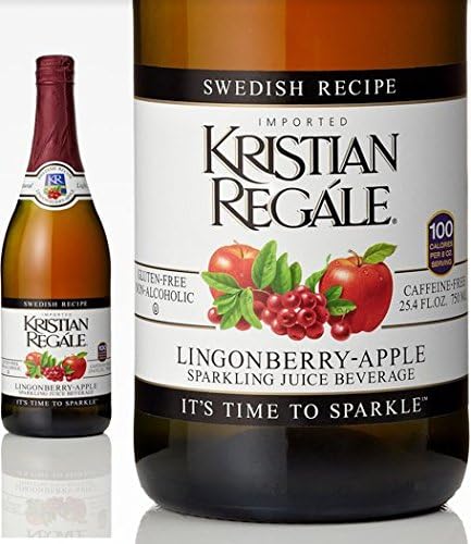 Kristian Regale Sparkling Beverage Lingonberry-Apple 25.4-Ounce Bottles (Pack of 6)