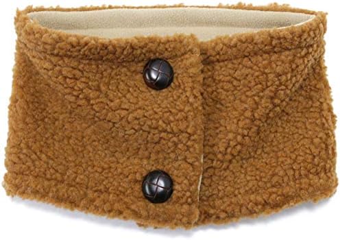 マイクロボア ボタン付き ネックウォーマー 男女兼用 メンズ レディース スヌード マフラー