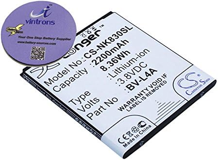 vintrons (TM) Bundle - 2200mAh Replacement Battery For NOKIA Lumia 540, Lumia 540 Dual SIM, Lumia 830, RM-984, RM-985, T