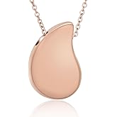Imrsanl Teardrop Urn Necklaces for Ashes for Women Men Cremation Jewelry Memorial Locket Pendant Necklace Keepsake Urn for Human Ashes
