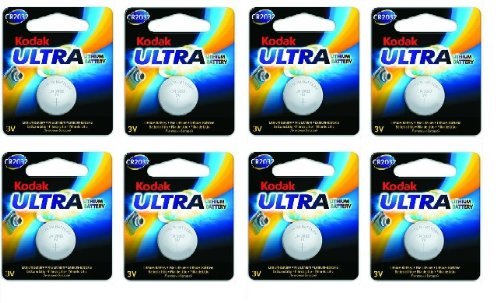 Kodak Ultra CR2032 3V Lithium Button Battery Exp 2023 *8 PACK*