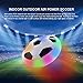 Indoor Outdoor Air Power Soccer Hover Disk Ultraglow with Foam Bumpers and Light Up LED Lights for Kids