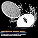 Large Rain Shower Head, WarmSpray Luxury High Flow Rainfall Shower Head, 9 Inch Waterfall Bathroom Showerhead with Adjustable Angles, Anti-Clogging Silicone Nozzles