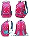 BLUEFAIRY Back to School Backpacks for Girls Kids Bagpack Elementary Teen Girls School bag Sturdy Mochilas Escolares Para Niñas 5-8 Years 17 Inch（Rose
