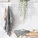 Amazon Basics Fade-Resistant Cotton Bath Towel - 4-Pack, Gray