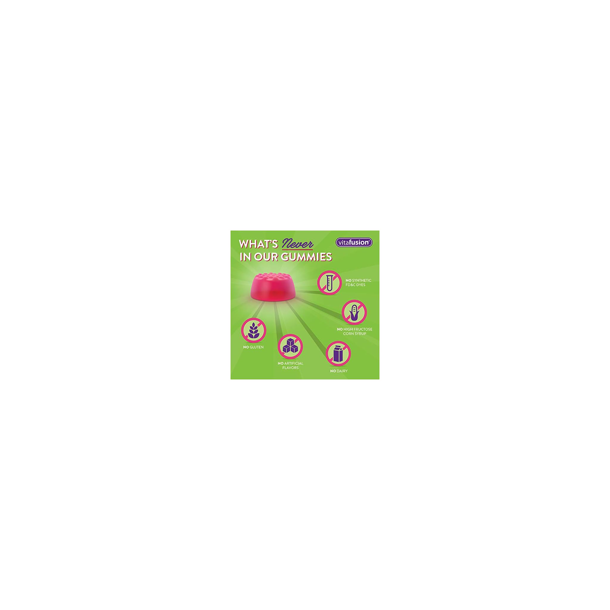 Vitafusion Gorgeous Hair, Skin Nails Multivitamin Gummy Vitamins, plus ...