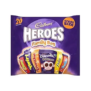 Cadbury Heroes Family 20 Treatsize Packs 278g