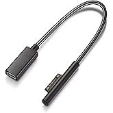 Sisyphy Surface to USB C Charging Cable (Female USB-C, 20 cm), Compatible with Microsoft Surface Pro 7/6/5/4/3 Go3/2/1 Laptop