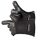 Cuisinart CGM-520 Heat Resistant Silicone Gloves, Black (2-Pack)