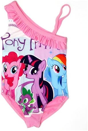 Lovelygift Lovely little pony/lovely mouse Girls One Piece Swimwear Swimsuit
