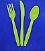 100% Compostable Forks, Spoons and Knives Biodegradable Cutlery Combo Set- 400 Large Ecofriendly Silverware Utensils with Tray