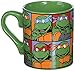 Silver Buffalo NT5132 Nickelodeon Teenage Mutant Ninja Turtles Grid Ceramic Coffee Mug, 14-Ounces