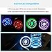 BukNikis Cup Holder Mats LED Cup Coaster with Skull Cup Pad Interior Atmosphere Light-Universal (Pack of 2)