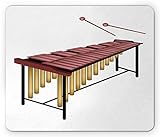 Lunarable Marimba Mouse Pad, Illustration of a