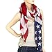 Falari Large USA American Flag Scarf Beach Wrap Soft Lightweight 72