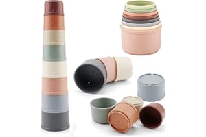 Cosaway Baby Stacking Nesting Cups Toys, Montessori Toys for Toddlers 6+ Months (618-90)