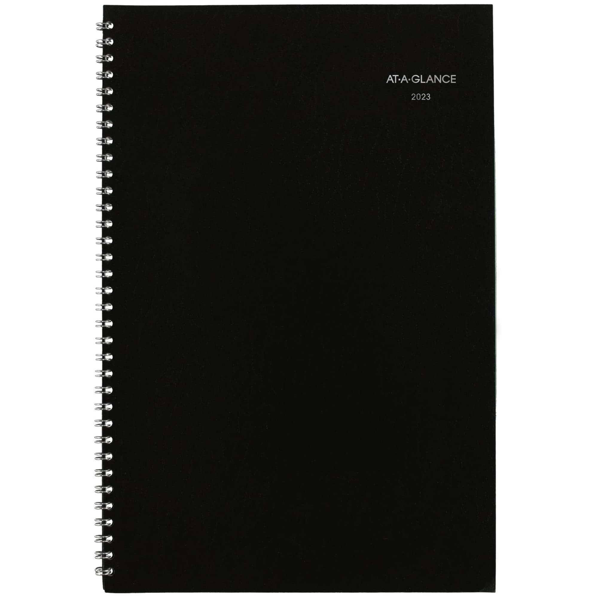AT-A-GLANCE 2023 Monthly Planner, DayMinder, 8" x 12", Large, Faux Leather, Black (SK200)
