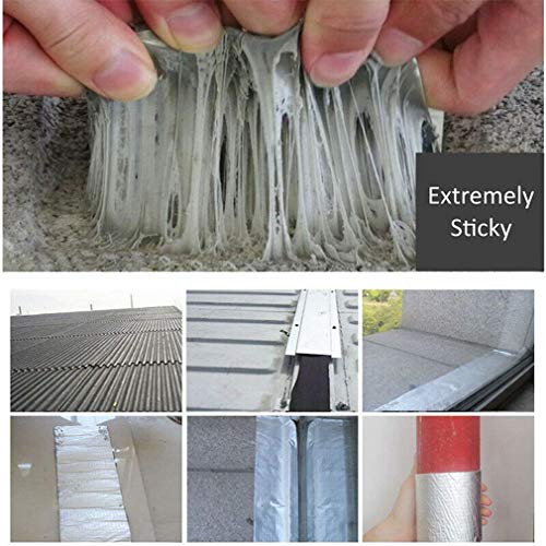 Starke Qualität wasserdichtes Klebeband Butylkautschuk Aluminiumfolie Tape, für Dachleckage, Oberflächenriss… – Bild 3