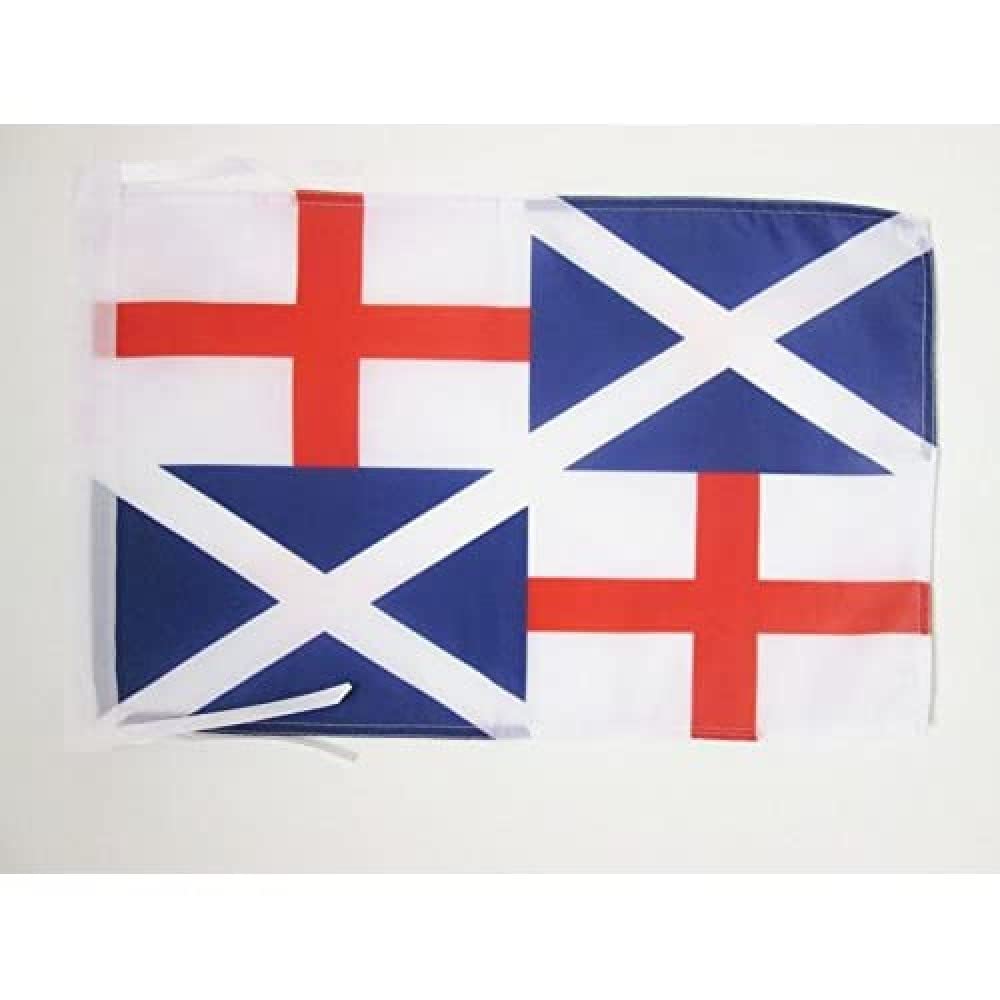 AZ FLAG - Naval Ensign 1659 Flag - 18'' x 12'' - 100% Polyester Bristish historic Small Banner with Two Cords - Fade Resistant - Vivid Colors - 18x12 in - 45x30 Cm — image 1