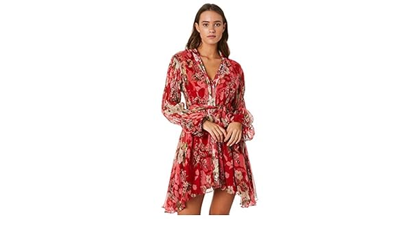 mlm este silk shirt dress