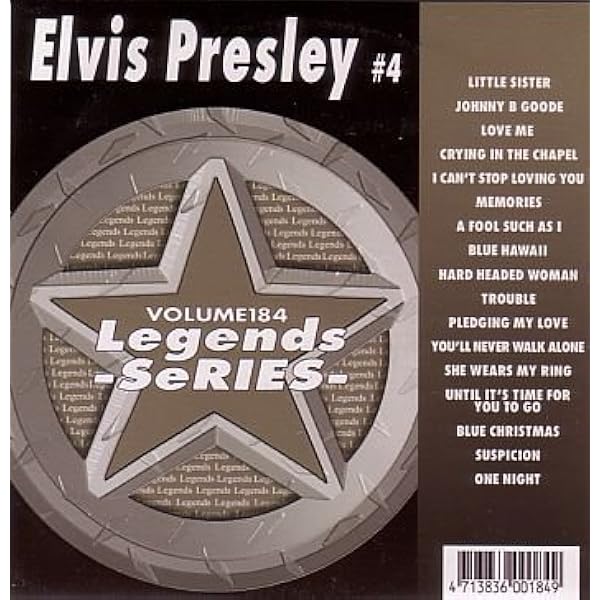 Karaoke Legends Karaoke Volume 184 Hits Of Elvis Presley 4 Cd G Amazon Com Music