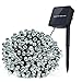 Innoo Tech Outdoor String Lights Solar Powered 200 LED Garden String Lights 8 Moder for Patio, Deck, Proch, Yard, Lawn Christmas Tree Decoration White