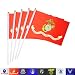 TSMD US Marine Corps Stick Flag 50 Pack Small Mini Handheld United States Military Polyester Flags On Stick,Decorations Supplies for Army Party Events Celebration primary