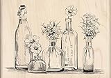 Inkadinkado Bottle Row Wood Stamp