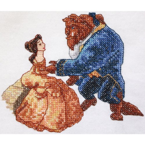 Disney Dreams Collection By Thomas Kinkade Beauty & Beast-8.5"X7" 8.5 Count Waste Canvas