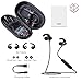 Bluetooth Headphones, Ipx7 Waterproof Wireless Earbuds, Cvc6.0 Noise Canceling Headphones with Microphone, Suitable for Outdoor, Running, Gym -Q9/Blackthumb 1