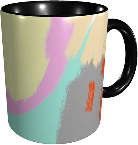 Amazon Co Jp マグカップ 大 保温 カフェマグ コーヒーカップ マグ タンブラー 保温抜群 保冷 耐熱 電子レンジ オーブン 食洗機対応 330ml フリーハンド図 ブラック ホーム キッチン