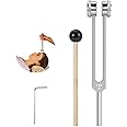 Tuning Fork 128hz with Reflex Hammer for Healing Chakra Set,Healing/Sound Therapy, Aluminum Alloy Sensory Tuning Fork Activator for Healing, Therapy Non Magnetic